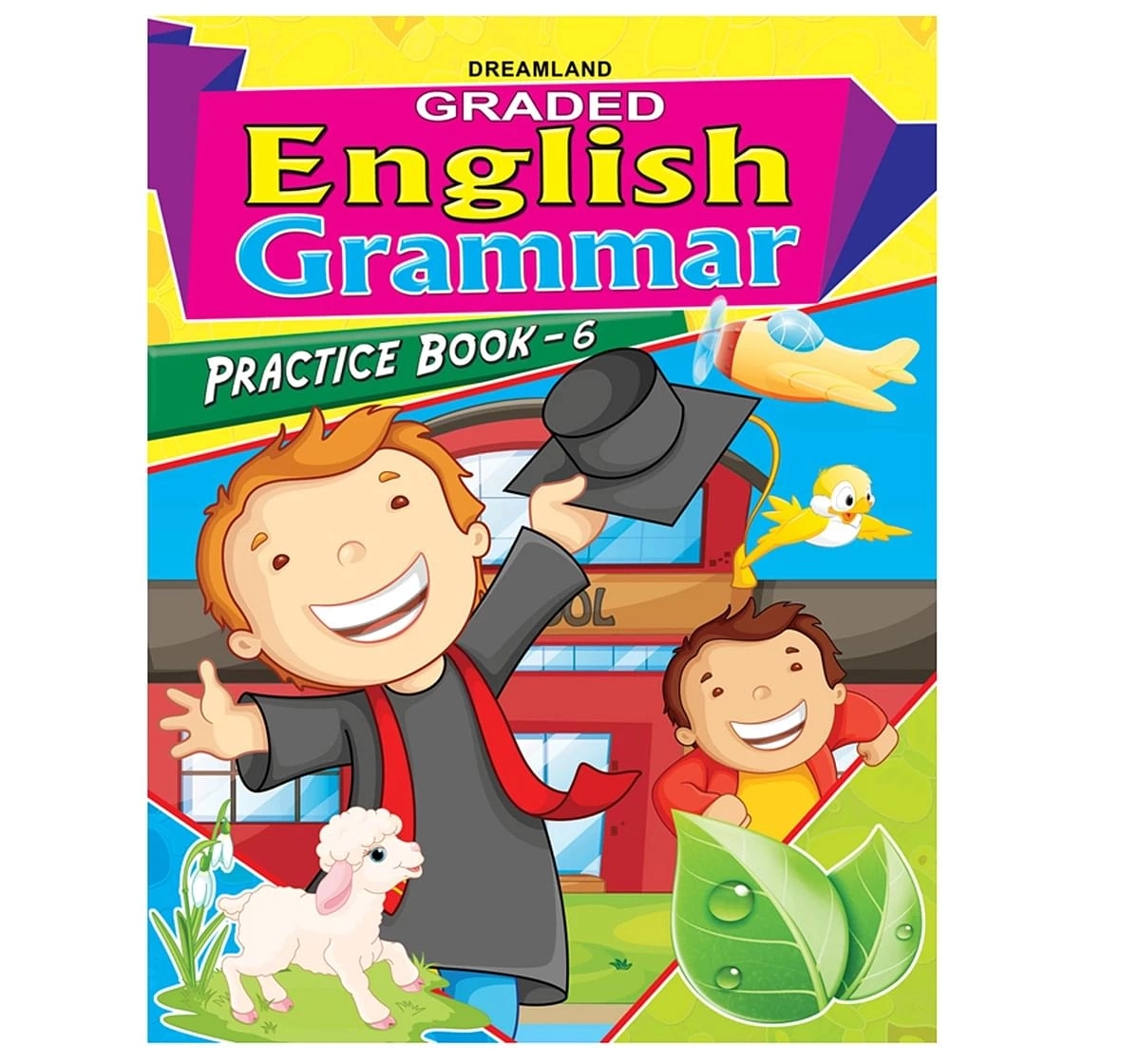 Dreamland Paper Back English Grammar Practice Part 6 School Textbooks for kids 5Y+, Multicolour