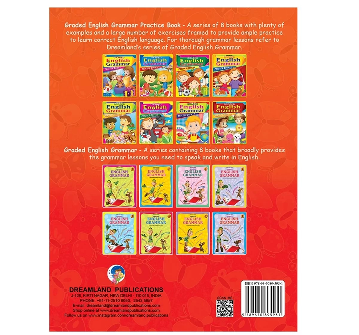Dreamland Paper Back English Grammar Practice Part 7 School Textbooks for kids 5Y+, Multicolour
