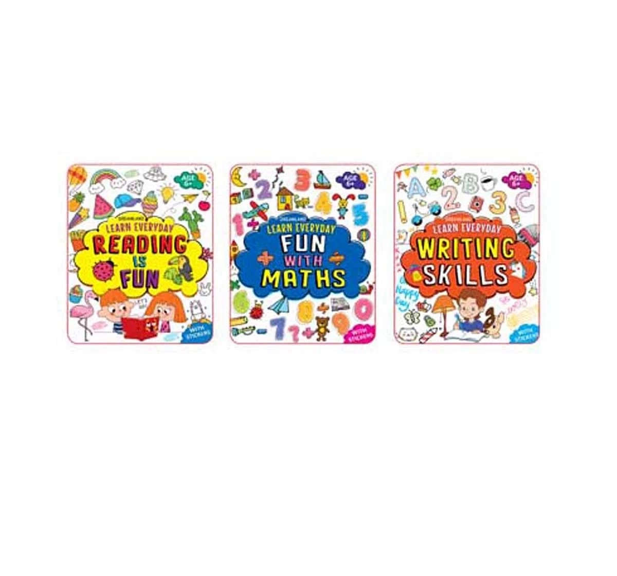 Dreamland Paper Back Learn Everyday 3 Books Pack for kids 6Y+, Multicolour