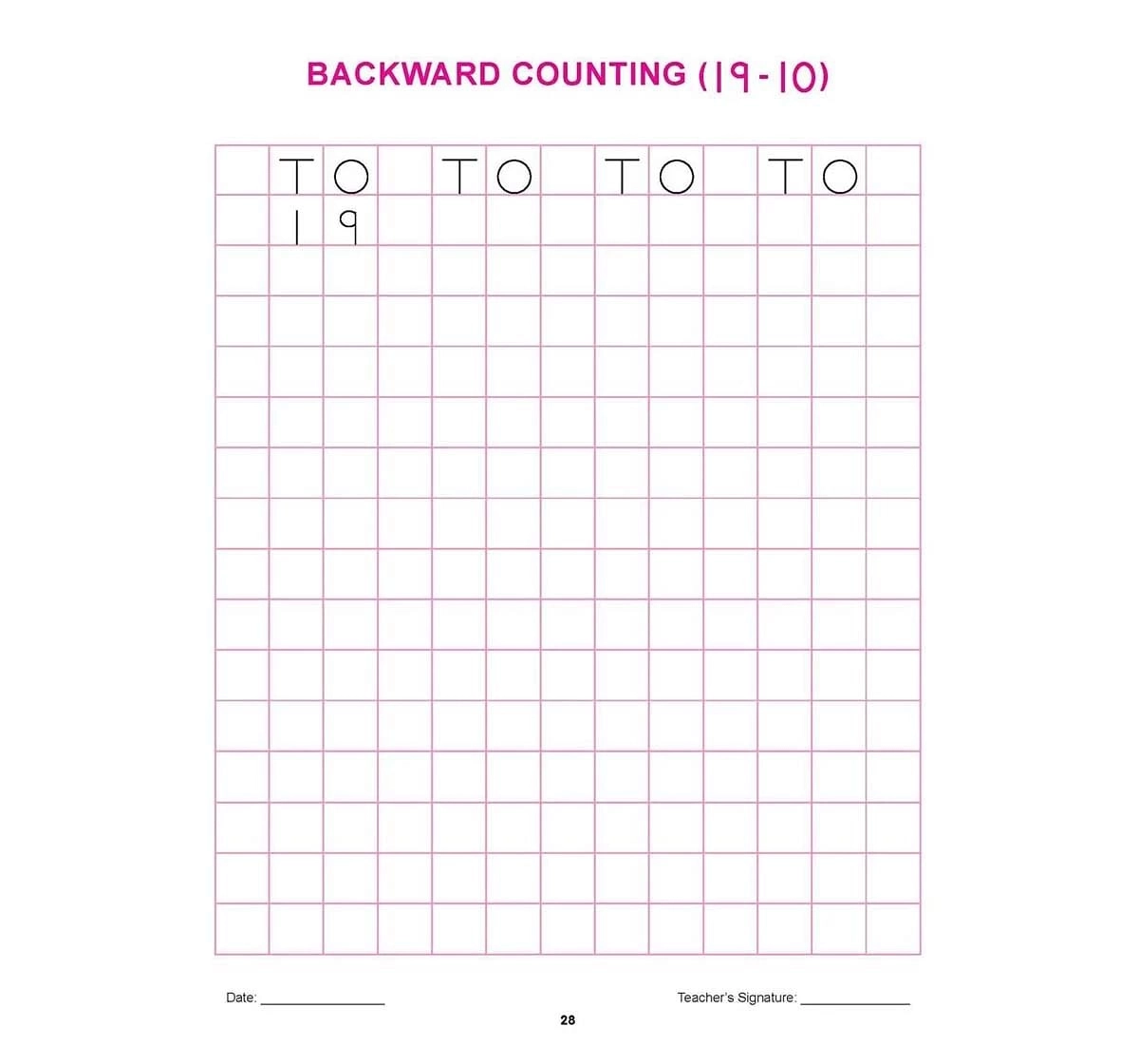 Dreamland Paper Back Kindergarten Maths Practice Early Learning Book for kids 4Y+, Multicolour
