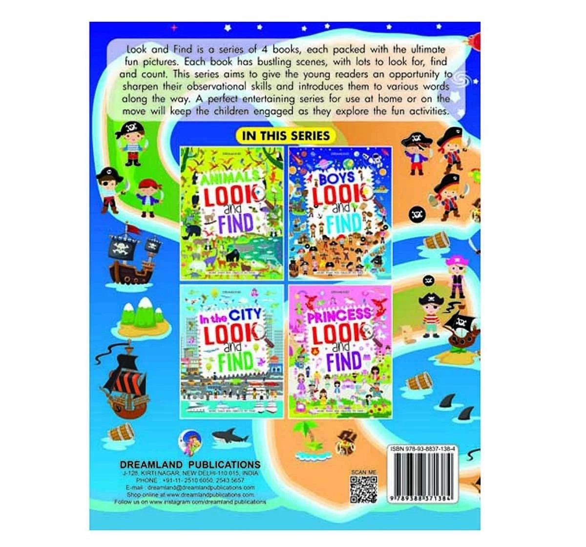 Dreamland Paper Back Look and Find Activity Book for kids 4Y+, Multicolour
