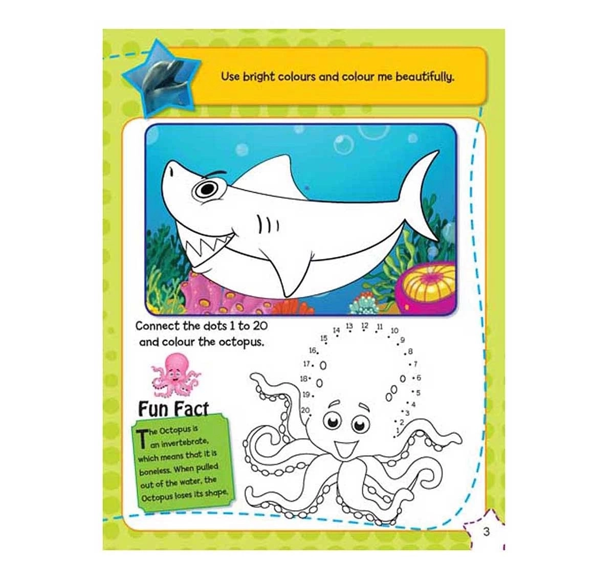 Dreamland Paper Back Under the Sea Sticker Activity Book for kids 4Y+, Multicolour