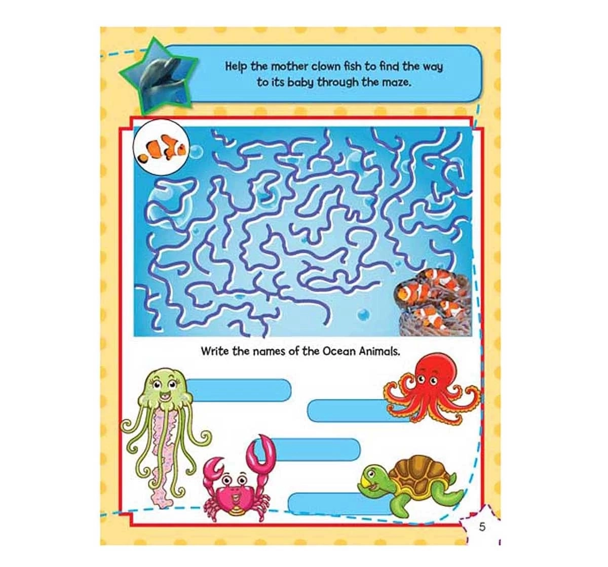 Dreamland Paper Back Under the Sea Sticker Activity Book for kids 4Y+, Multicolour