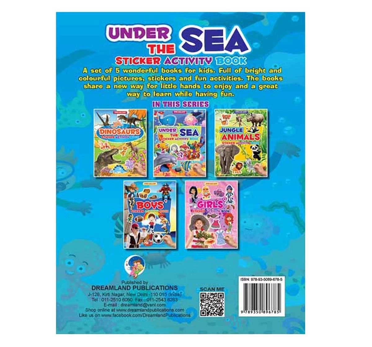 Dreamland Paper Back Under the Sea Sticker Activity Book for kids 4Y+, Multicolour