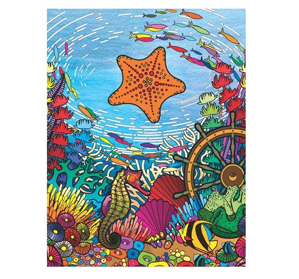 Dreamland Paper Back Extreme Colour Sea World Colouring Books for kids 3Y+, Multicolour