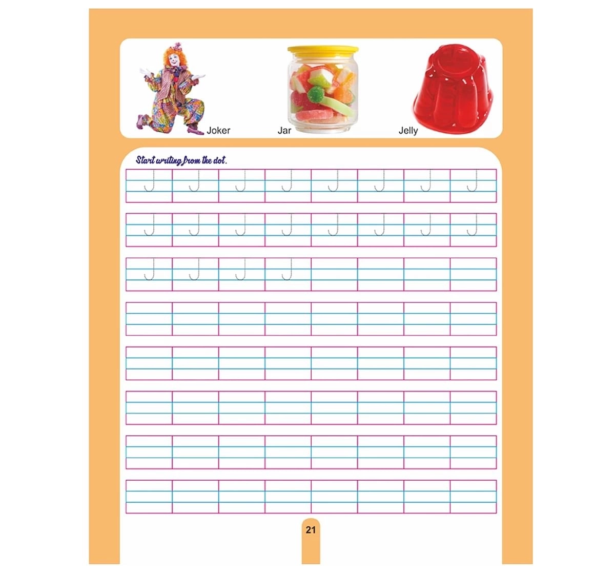 Dreamland Paper Back Pattern Writing Part A Early Learning Book for kids 3Y+, Multicolour