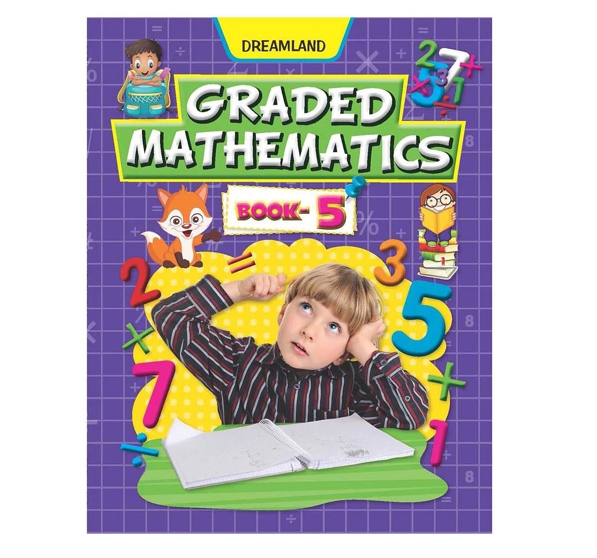 Dreamland Paper Back Graded Mathematics Part 5 School Textbooks for kids 4Y+, Multicolour
