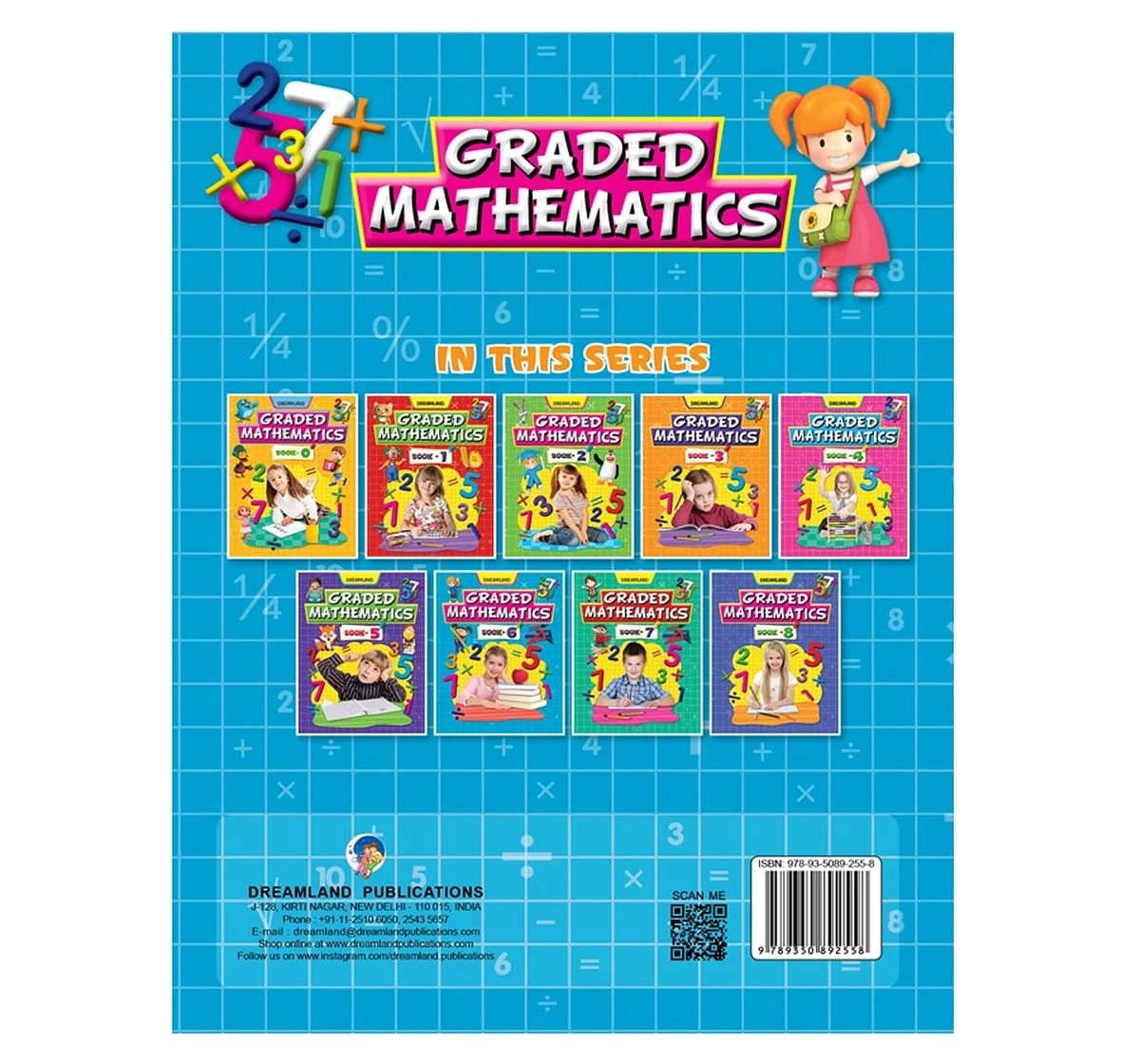 Dreamland Paper Back Graded Mathematics Part 6 School Textbooks for kids 4Y+, Multicolour