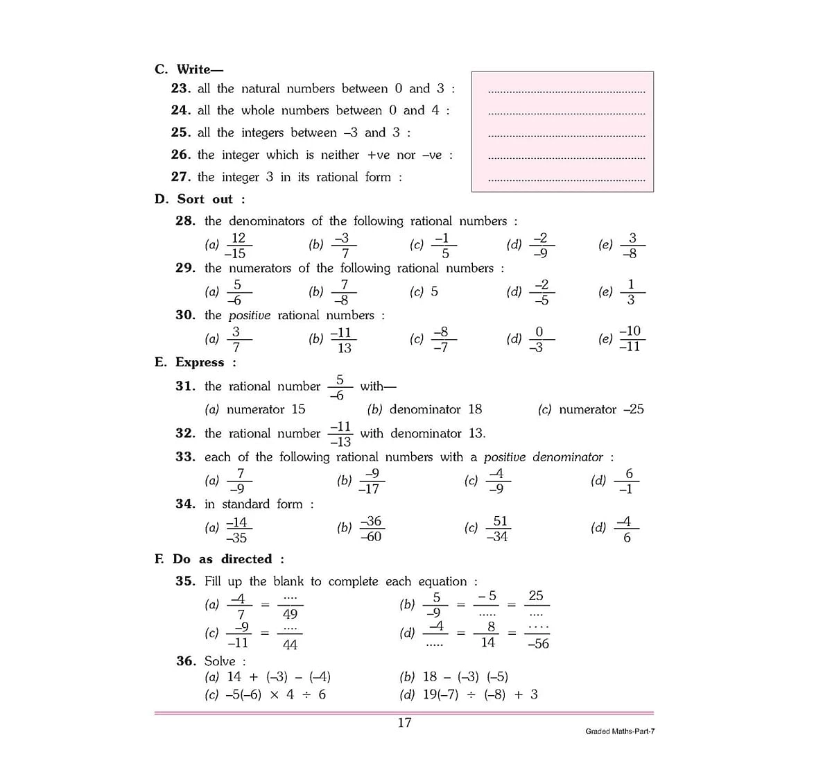 Dreamland Paper Back Graded Mathematics Part 7 School Textbooks for kids 4Y+, Multicolour