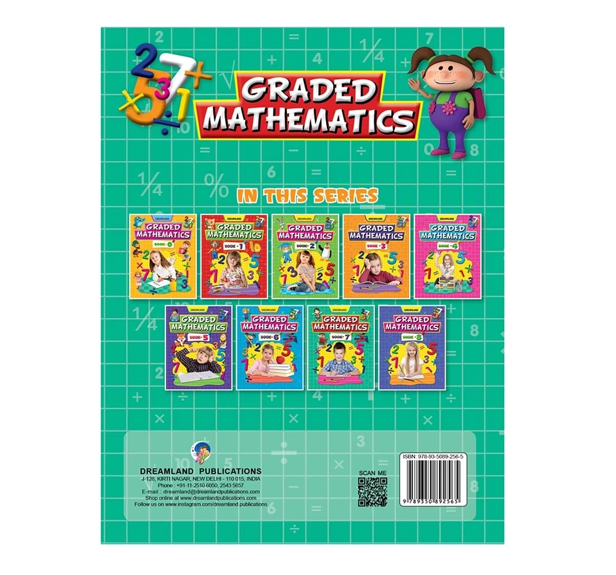 Dreamland Paper Back Graded Mathematics Part 7 School Textbooks for kids 4Y+, Multicolour