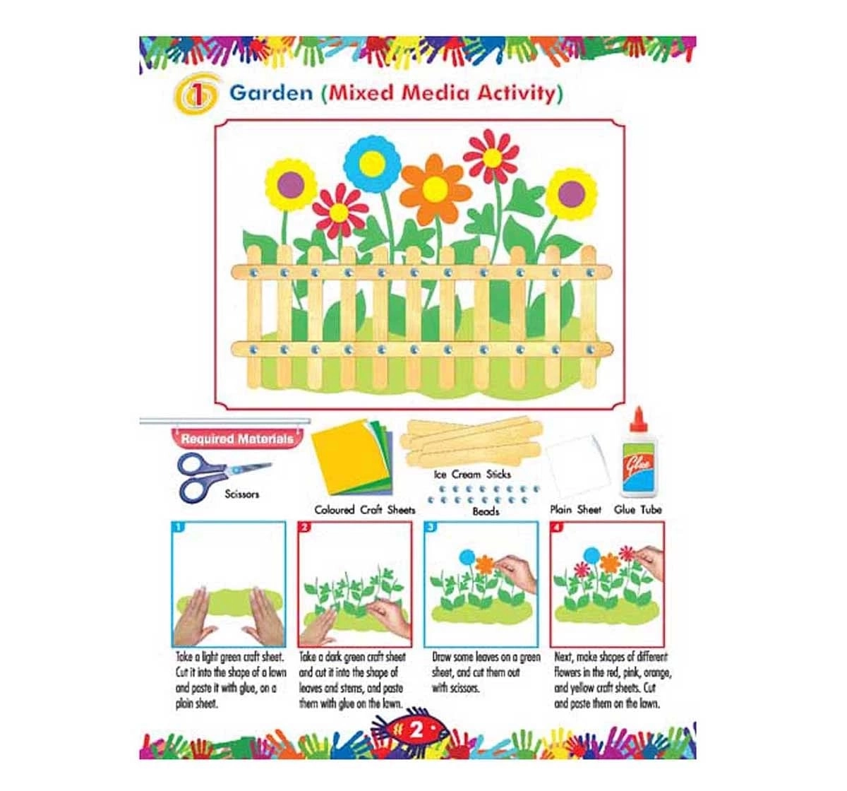 Dreamland Paper Back Art and Craft Activity Book Part 3 for kids 5Y+, Multicolour