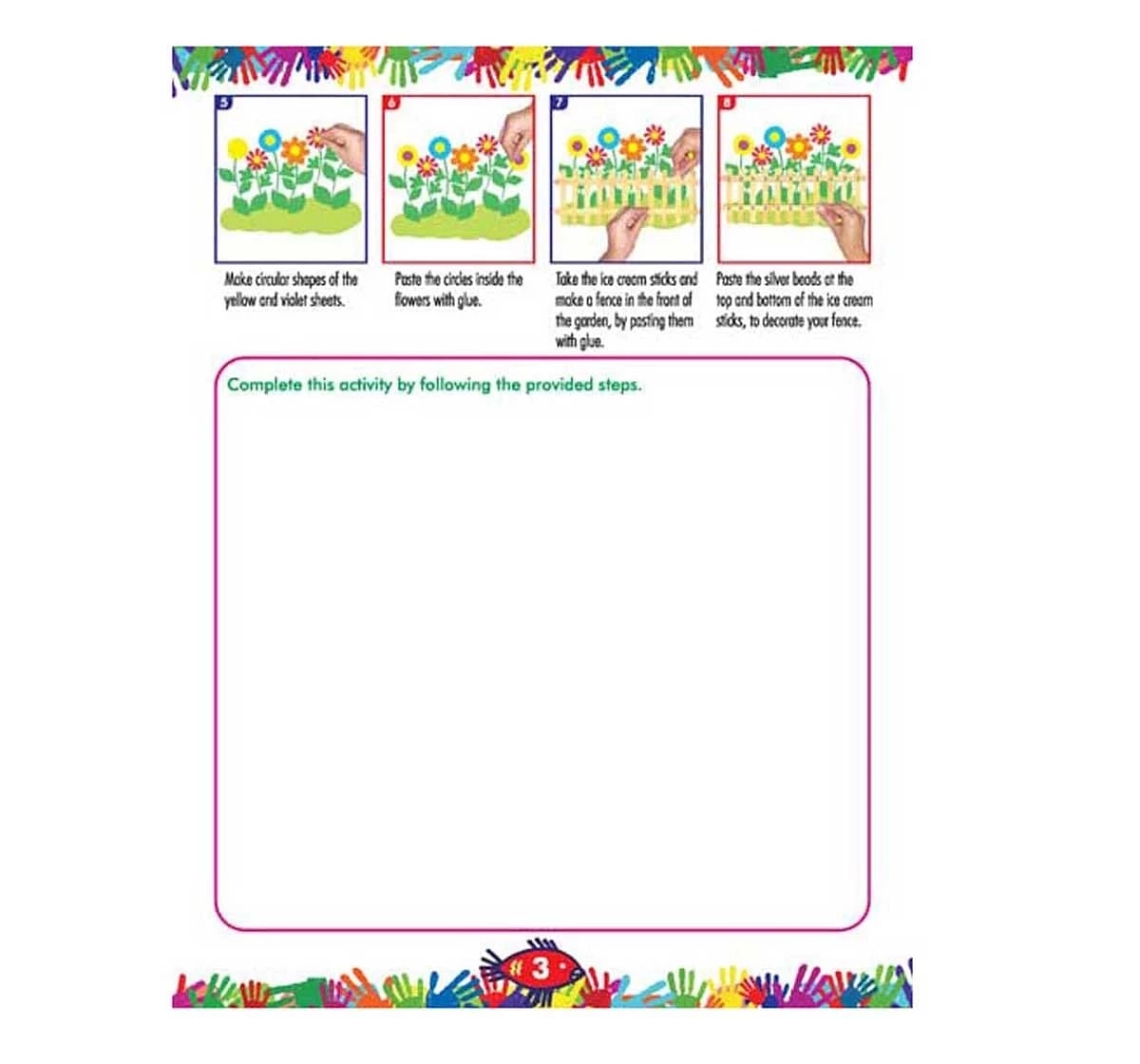 Dreamland Paper Back Art and Craft Activity Book Part 3 for kids 5Y+, Multicolour