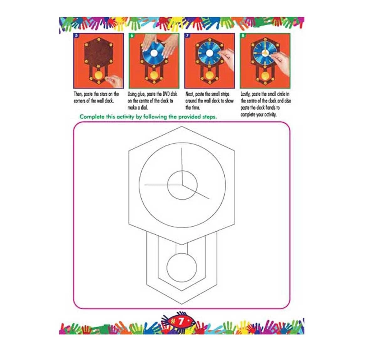 Dreamland Paper Back Art and Craft Activity Book Part 4 for kids 5Y+, Multicolour