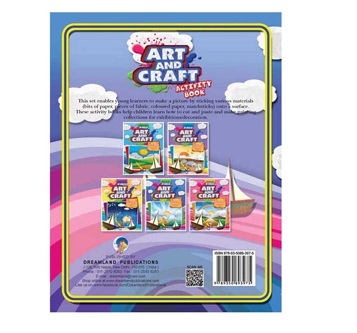Dreamland Paper Back Art and Craft Activity Book Part 4 for kids 5Y+, Multicolour