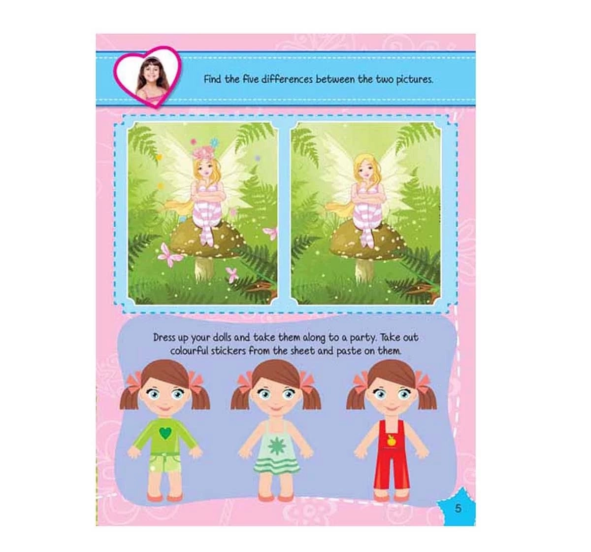 Dreamland Paper Back Sticker Activity Book for kids 4Y+, Multicolour