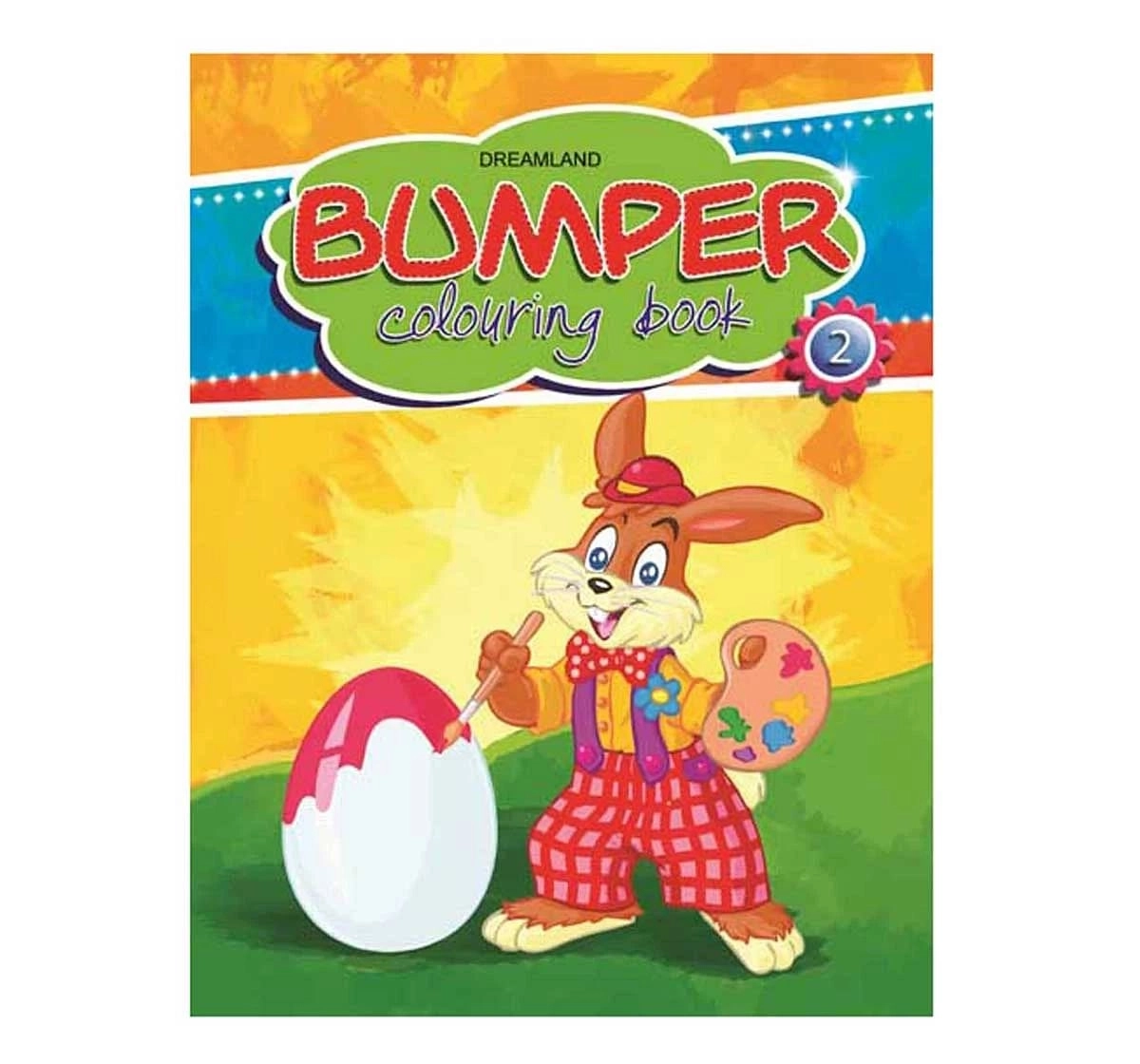 Dreamland Paper Back Bumper Colouring Book Part 2 for kids 3Y+, Multicolour