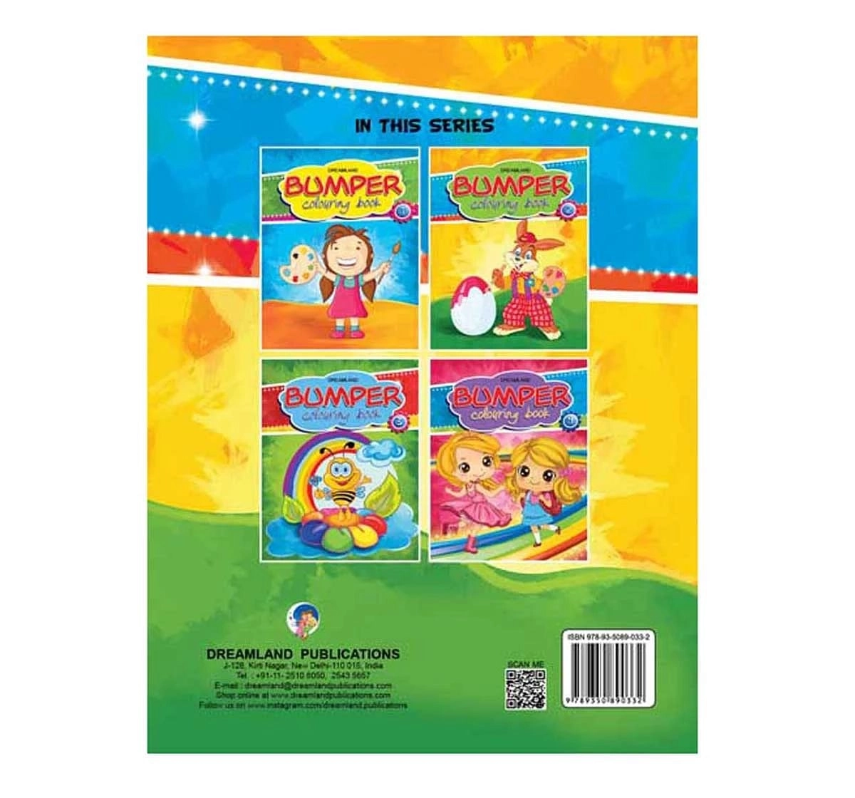Dreamland Paper Back Bumper Colouring Book Part 2 for kids 3Y+, Multicolour