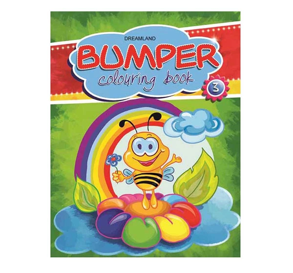 Dreamland Paper Back Bumper Colouring Book Part 3 for kids 3Y+, Multicolour