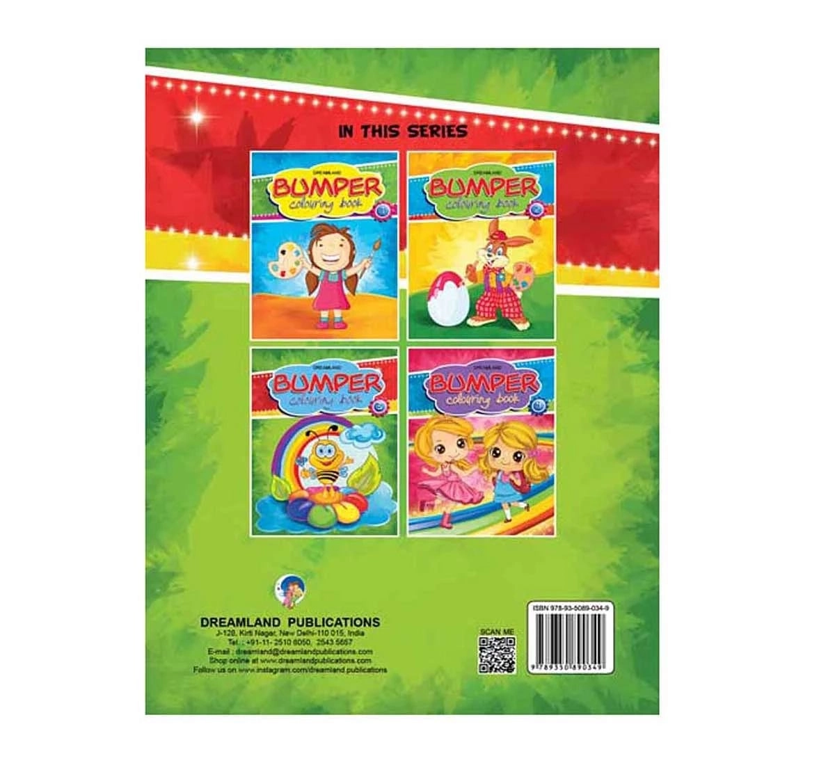 Dreamland Paper Back Bumper Colouring Book Part 3 for kids 3Y+, Multicolour