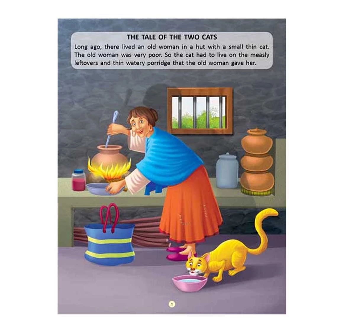 Dreamland Paper Back the Tale of the Two Cats Famous Moral Story Books for kids 4Y+, Multicolour