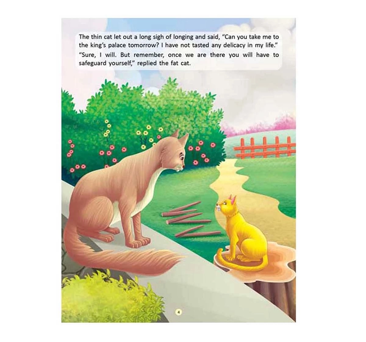 Dreamland Paper Back the Tale of the Two Cats Famous Moral Story Books for kids 4Y+, Multicolour