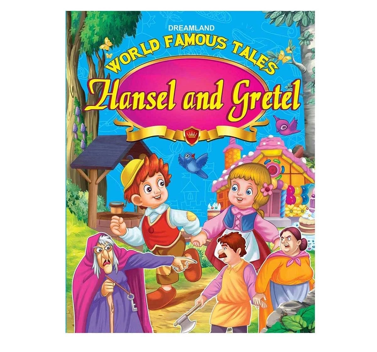 Dreamland Paper Back World Famous Tales Hansel and Gretel Story Books for kids 2Y+, Multicolour