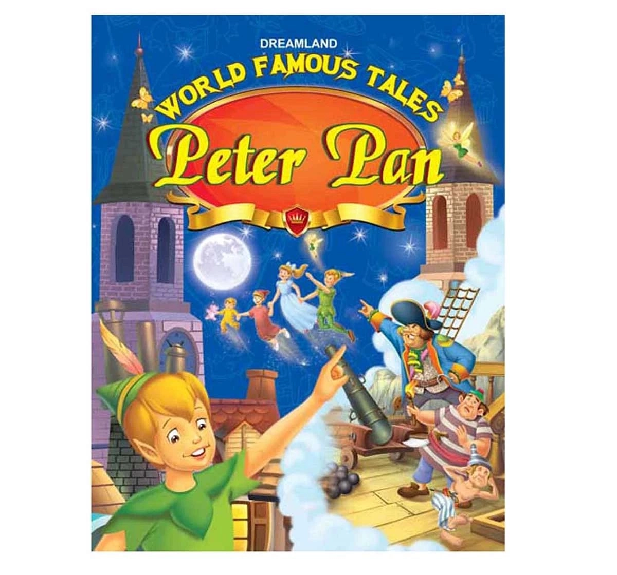 Dreamland Paper Back World Famous Tales Peter Pan Story Books for kids 2Y+, Multicolour