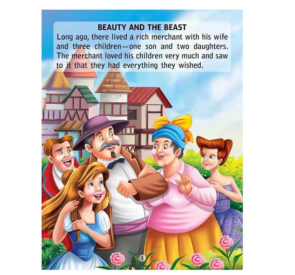 Dreamland Paper Back World Famous Tales Beauty and the Beast Story Books for kids 2Y+, Multicolour