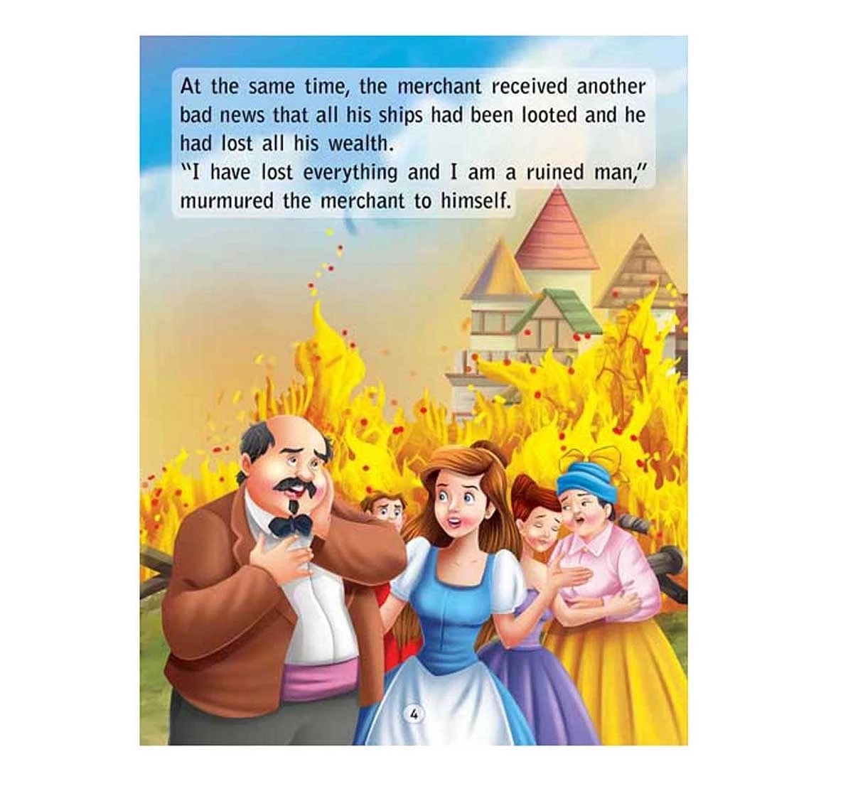 Dreamland Paper Back World Famous Tales Beauty and the Beast Story Books for kids 2Y+, Multicolour