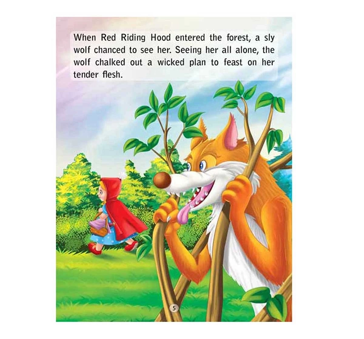 Dreamland Paper Back World Famous Tales Little Red Riding Hood Story Books for kids 2Y+, Multicolour