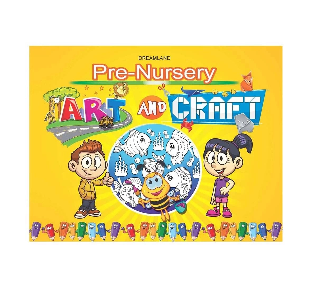 Dreamland Paper Back Pre Nursery Art and Craft Early Learning Book for kids 3Y+, Multicolour