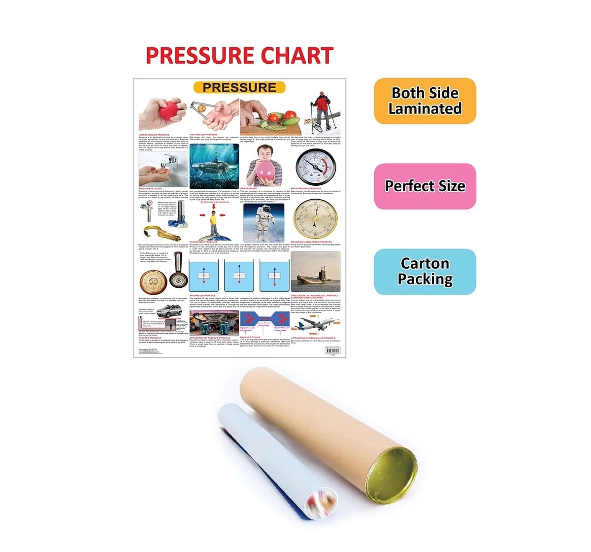 Dreamland Pressure Chart for kids 12Y+, Multicolour