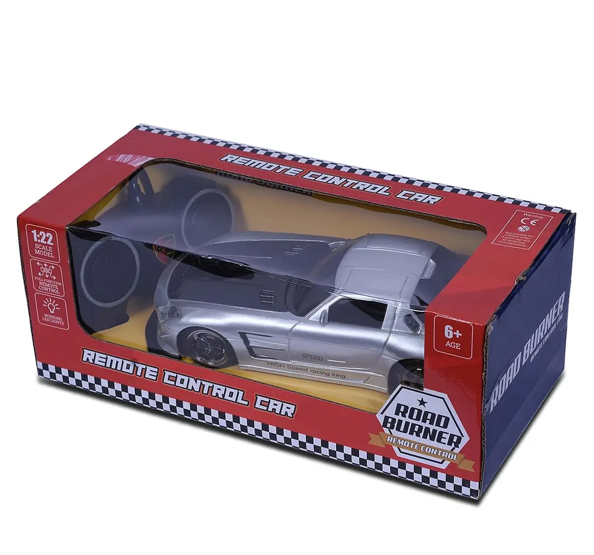 Road Burner 1:22 Scale Fire Bird Remote Control Car 3Y+, Silver