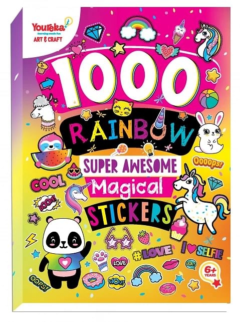 Youreka 1000 Plus Sticker Book, 15 cm, Multicolour, 6Y+