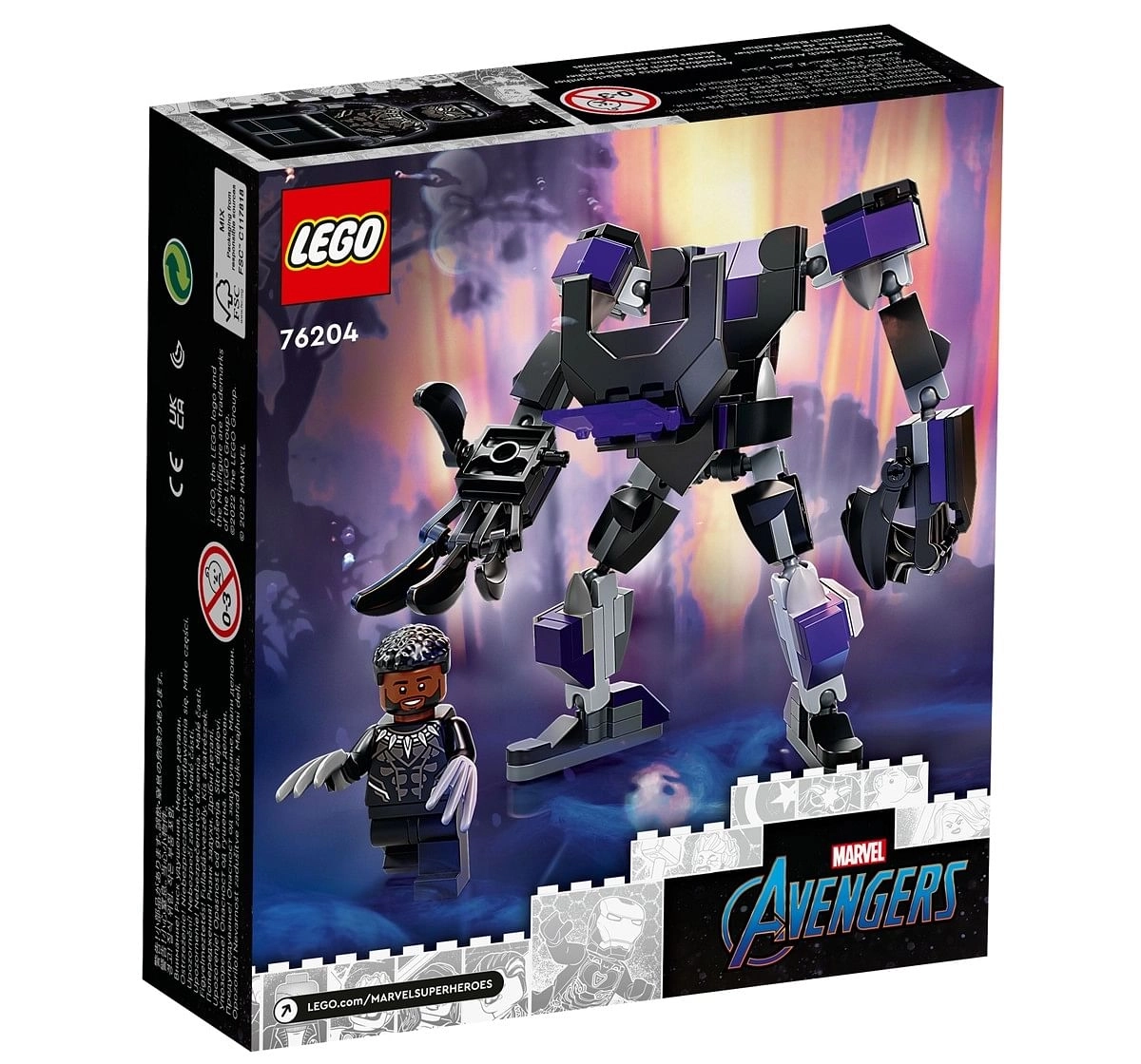 Lego 76204 Black Panther Mech Building Blocks Multicolour 7Y+