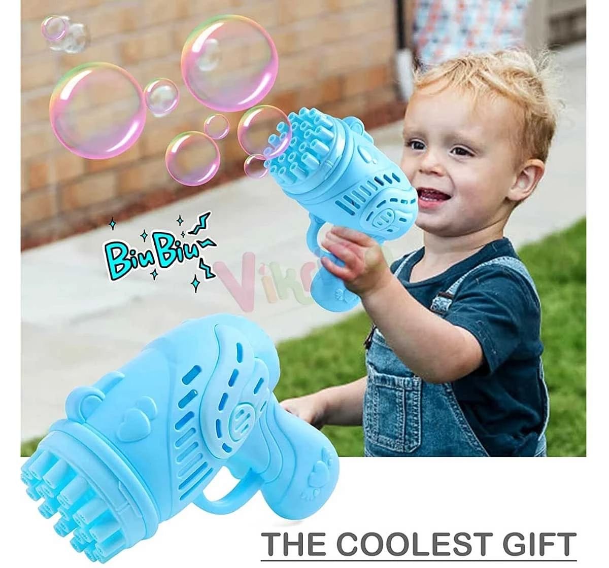 Rowan Electric Bubble Gun Toy for Kids 3Y+, Multicolour