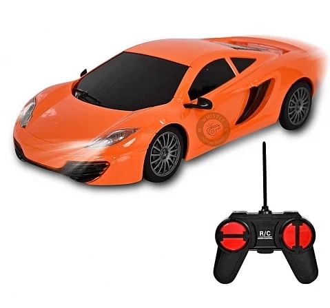 Rowan 1:24 Scale Remote Control High Speed Car for Kids 2Y+, Orange and Black