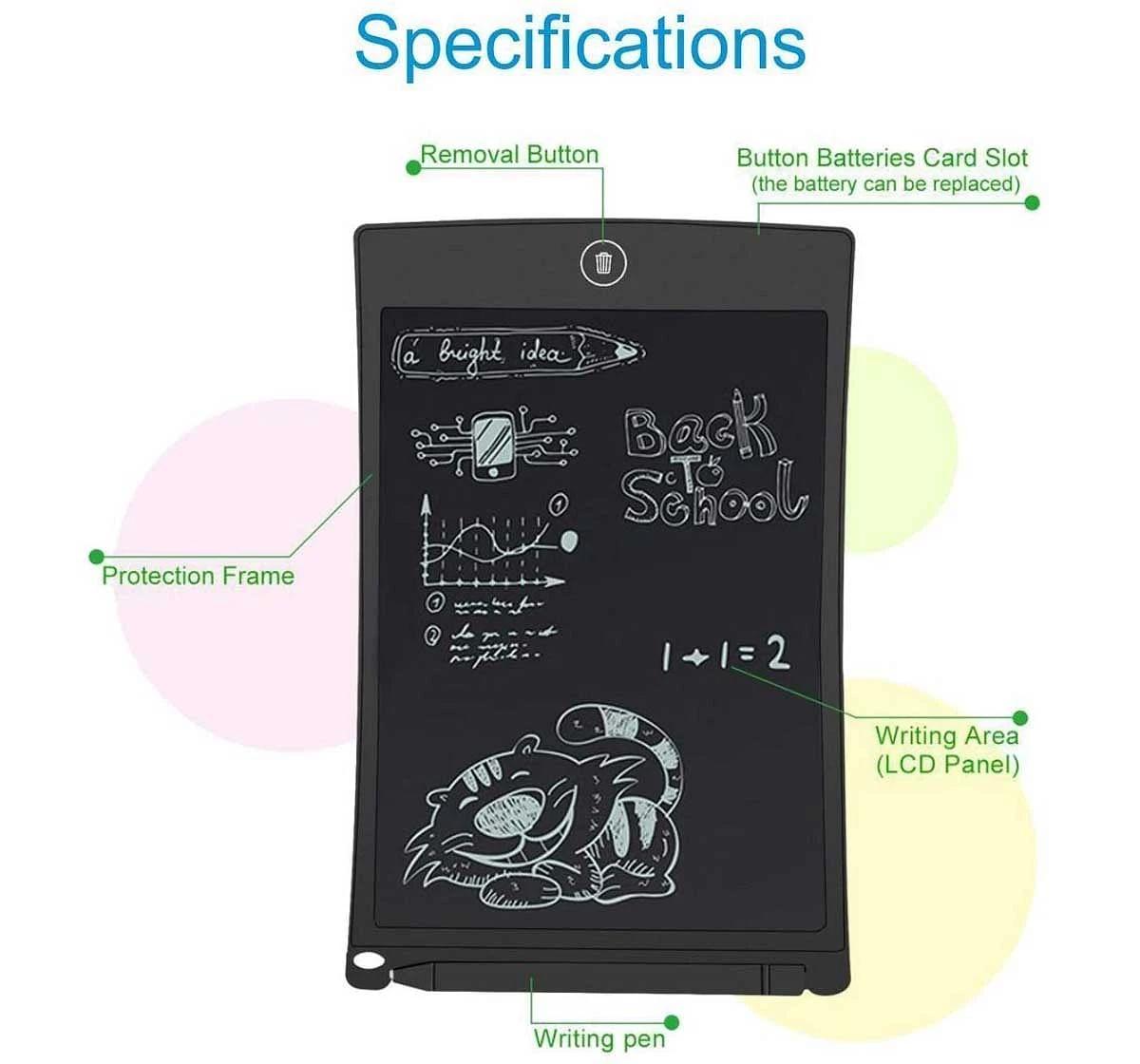 Rowan Lcd Writing Tablet 8.5 Inch Writing Tablet for Kids 3Y+, Multicolour