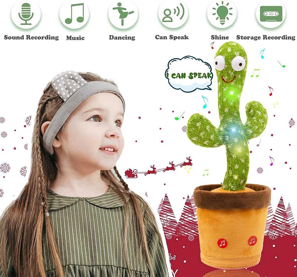 Rowan Dancing Cactus Toy - Best Interactive Singing & Talking Cactus with Fun Lights for Kids, 3M+