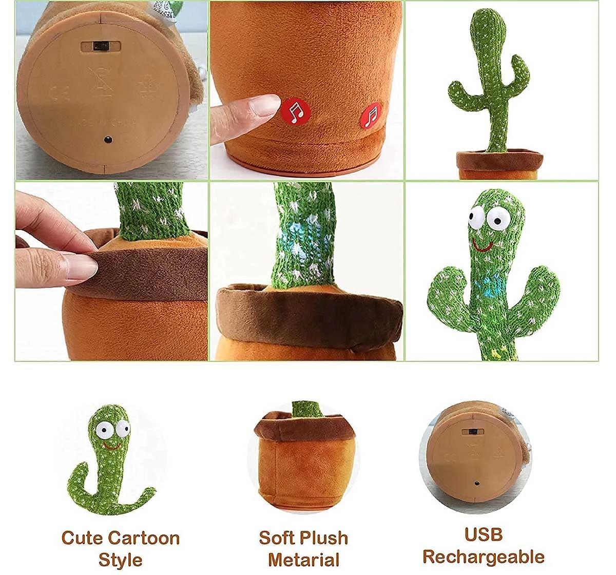 Rowan Dancing Cactus Toy - Best Interactive Singing & Talking Cactus with Fun Lights for Kids, 3M+