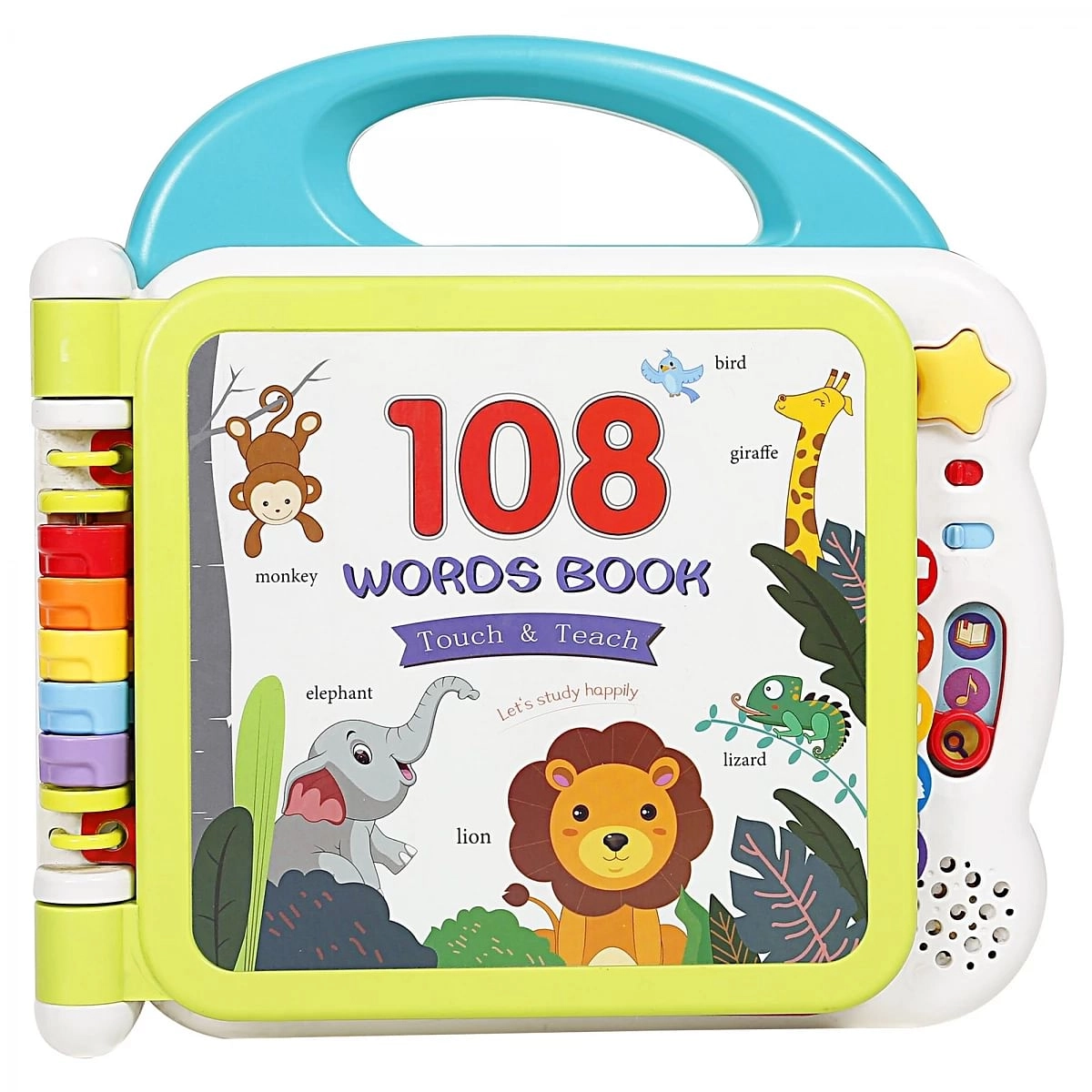 Shooting Star Teach Words Book for Kids, 108 Words, 3 Learning Modes, 12 Subjects, Comes with Bluetooth Function, 12M+, Multicolour