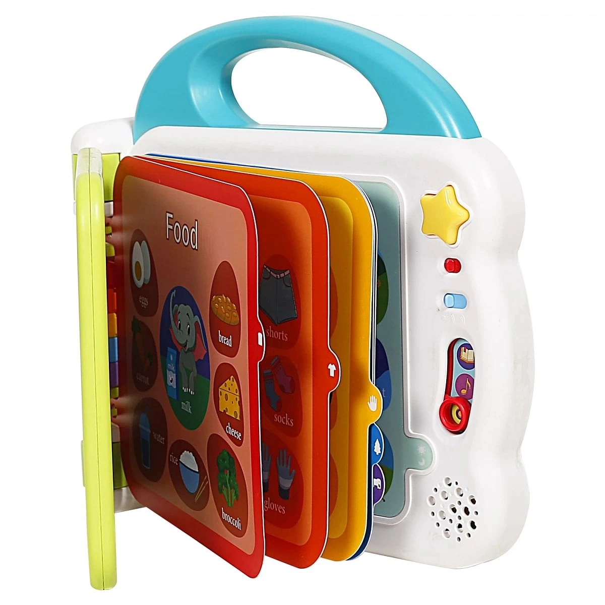 Shooting Star Teach Words Book for Kids, 108 Words, 3 Learning Modes, 12 Subjects, Comes with Bluetooth Function, 12M+, Multicolour