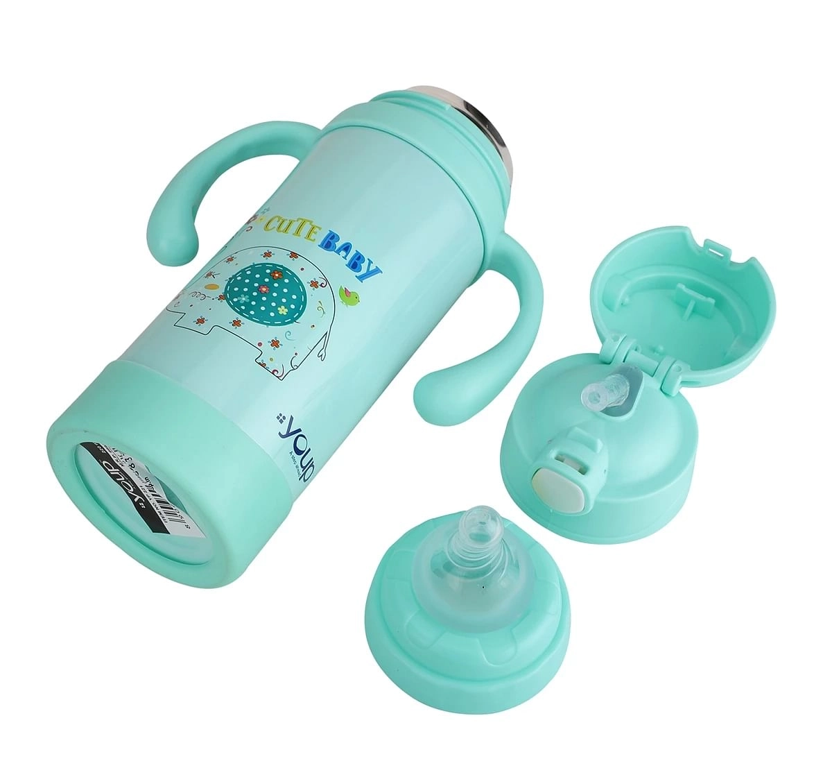 Youp Thermosteel Sipper Cum Feeding Bottle Eudora Multicolour For Infants 7M+ Assorted 