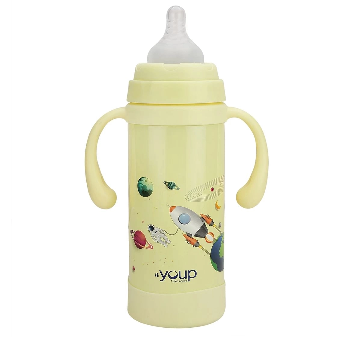 Youp Thermosteel Sipper Cum Feeding Bottle Eudora Multicolour For Infants 7M+ Assorted 