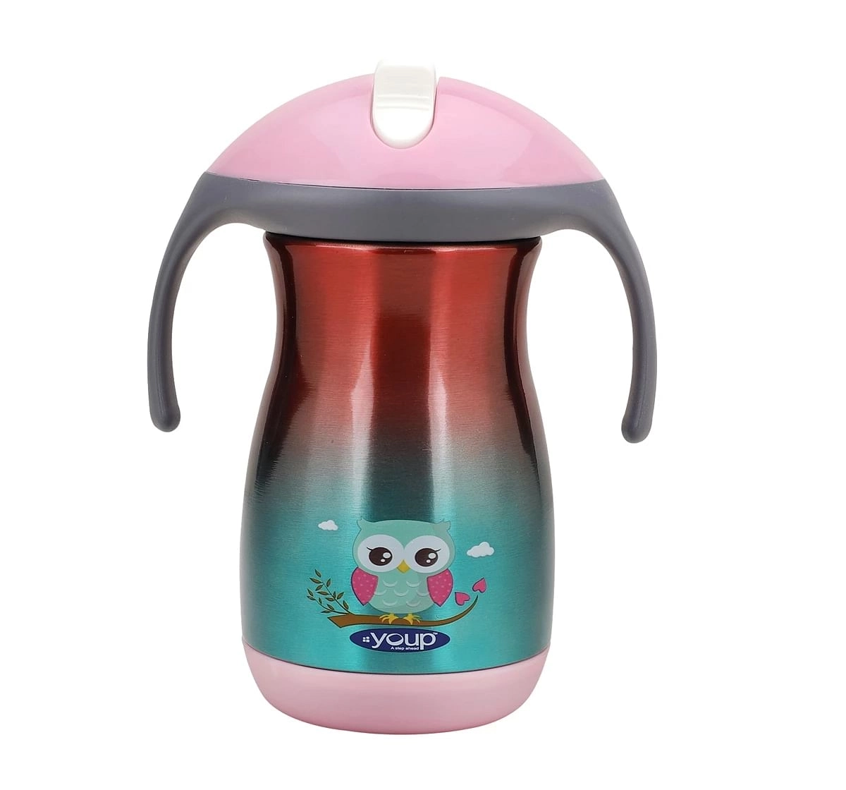 Youp Thermosteel Kids Sipper Bottle With Handle Franc Multicolour 3Y+ Assorted 