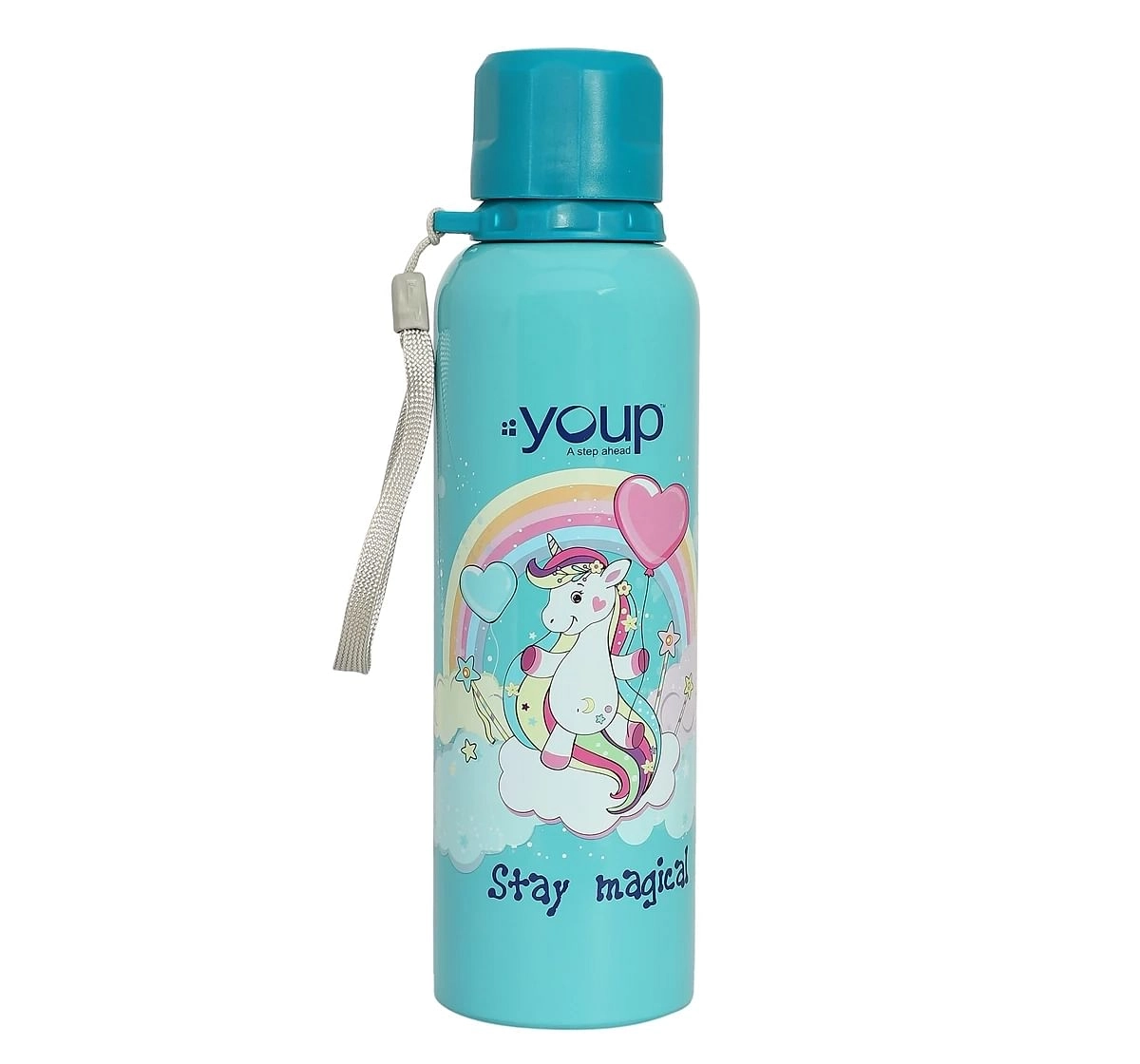 Youp Stainless Steel  Unicorn Kids Water Bottle Ocean  Multicolour 3Y+ Assorted 