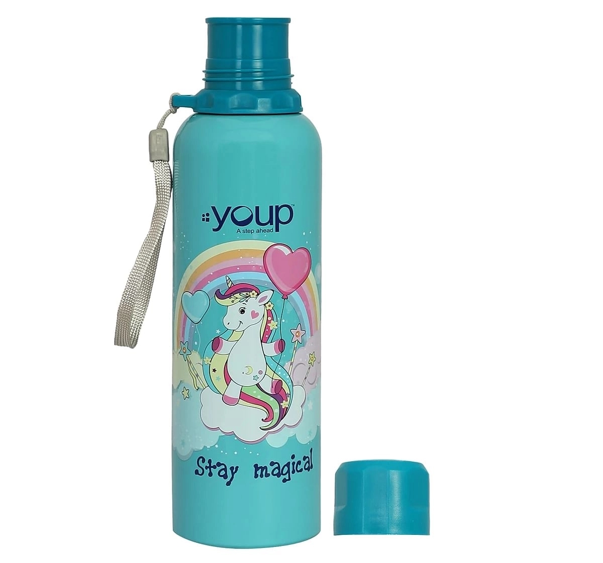 Youp Stainless Steel  Unicorn Kids Water Bottle Ocean  Multicolour 3Y+ Assorted 