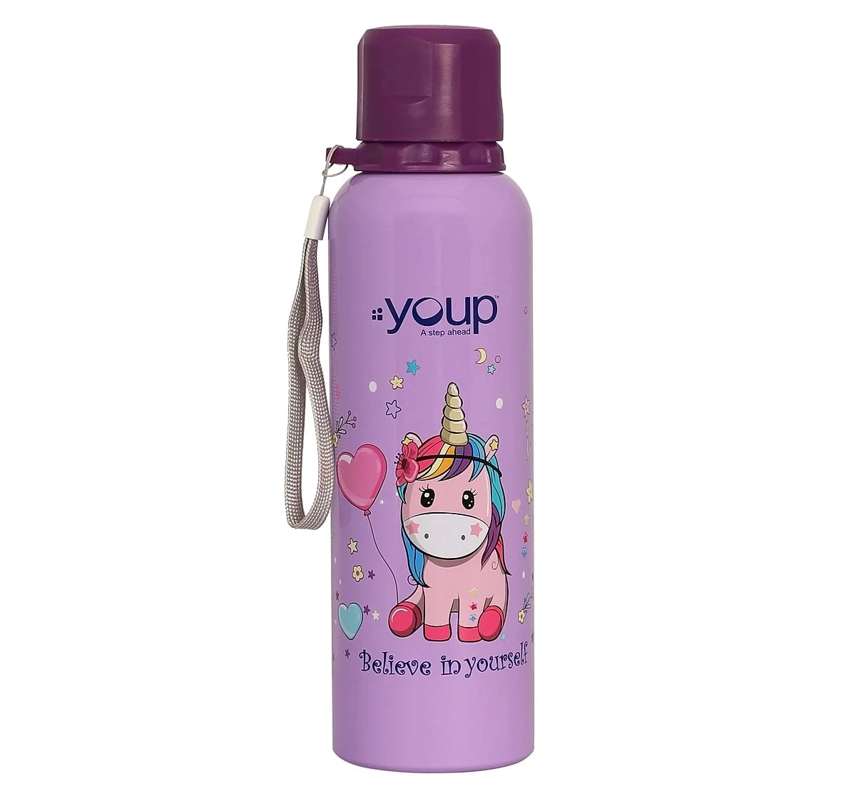 Youp Stainless Steel  Unicorn Kids Water Bottle Ocean  Multicolour 3Y+ Assorted 