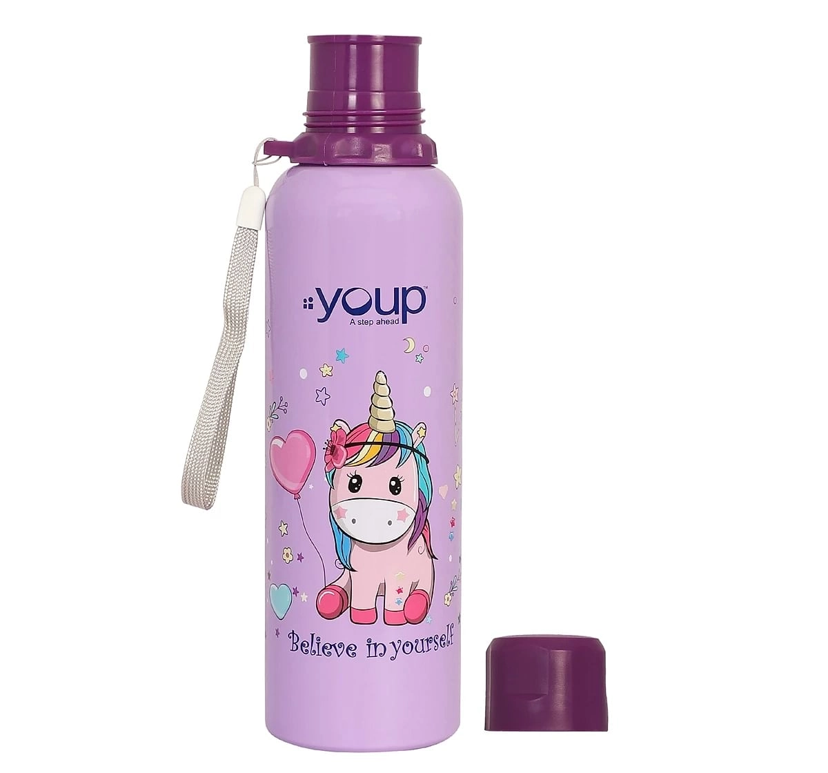 Youp Stainless Steel  Unicorn Kids Water Bottle Ocean  Multicolour 3Y+ Assorted 