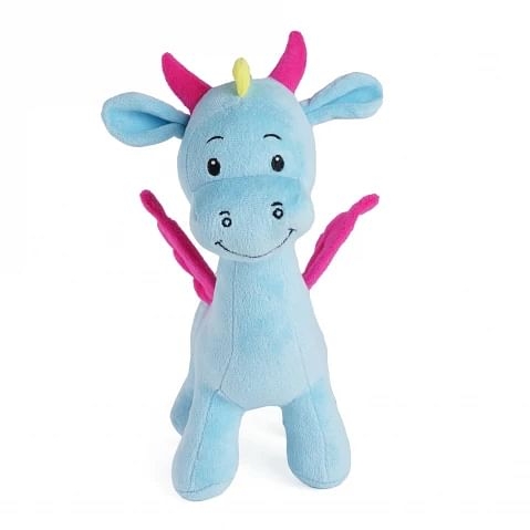 Huggable Cuddly Luca Dragon Stuffed Toy By Fuzzbuzz, Soft Toys for Kids, Cute Plushies Blue, For Kids Of Age 2 Years & Above, 26cm